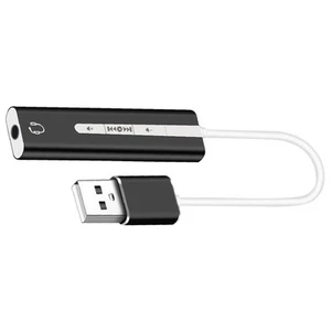 External Stereo Sound Adapter External Sound Adapter USB Sound Port - Afbeelding 1 van 12