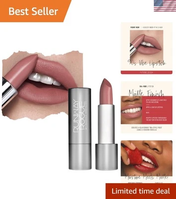 90s Vibe Dusty Nude-Pink Lipstick - Moisturizing Matte Finish, 'Front Row' - Image 1 of 4