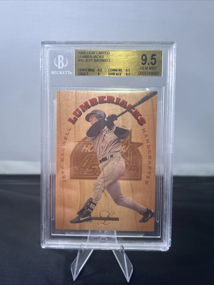 1995 Leaf Limited Lumberjacks 1546/5000 Jeff Bagwell #10 BGS 9.5 Gem Mint - Image 1 of 2
