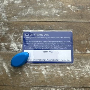 Tarjeta de prueba UV anti-luz azul accesorio de luz de prueba detector de luz azul - Imagen 1 de 2
