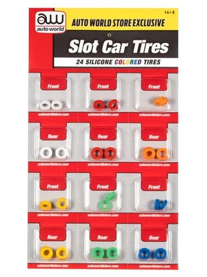 Neumáticos de repuesto Auto World SCM160 de silicona de color Xtraction (24 neumáticos) HO Foto 1 de 2