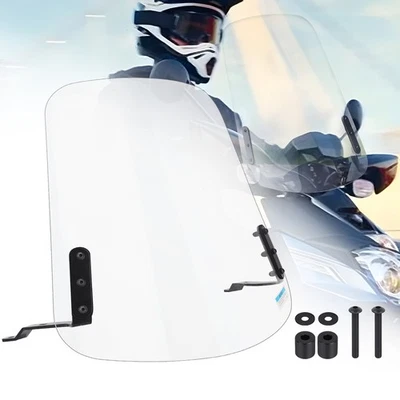 Scooter Windshield Windscreen w/ Hardware For Yamaha Zuma 125 YW125 2009 - 2021 - Image 1 of 4