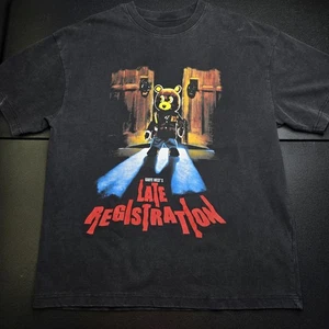 Camisa De Colección Kanye West Registro Tardío L, Talla XL 22.5x29", Negra - Imagen 1 de 14