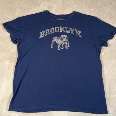 Camiseta Vintage Ralph Lauren Denim & Supply Brooklyn Bulldog Estampado Para Hombre Talla XL Foto 1 de 4
