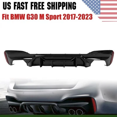 Labio difusor parachoques trasero aspecto carbono estilo M5 Fit BMW G30 M Sport 2017-2023 Foto 1 de 4