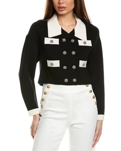 Alice + Olivia Verdell Wool-Blend Sweater Jacket Women's - Picture 1 of 7