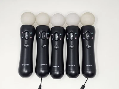 Sony PS3 Move Motion Controllers – Bundle of 5 – Untested - PlayStation 3 - Image 1 of 4