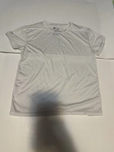Hanes® Boys X-TEMP® TAGLESS® White Crew Breath Mesh T-Shirt white gym shirt - Picture 1 of 4