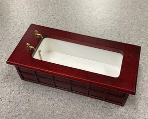 Vintage Puppenhaus Möbel Badewanne Miniaturen 1:12 - Bild 1 von 5