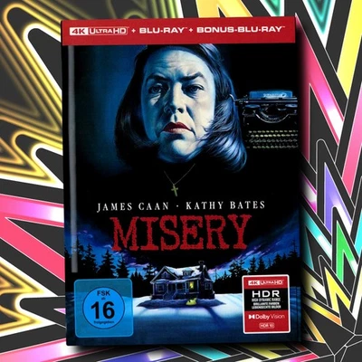 MISERY (1990) 4K UltraHD Blu-ray LIMITED Mediabook STEPHEN KING's SIE Rob Reiner