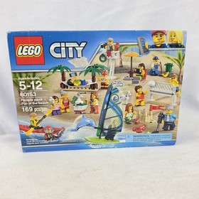 LEGO City 60153 Fun at the Beach People Pack 169 Pieces 15 Minifigures w Box