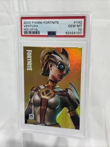 2020 Panini Fortnite Series II Holofoil Ventura #142 PSA 10 - Low Pop - Picture 1 of 4