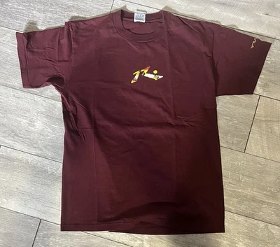 VTG Rusty Skate Boarding T Shirt Size L Red - Image 1 of 4