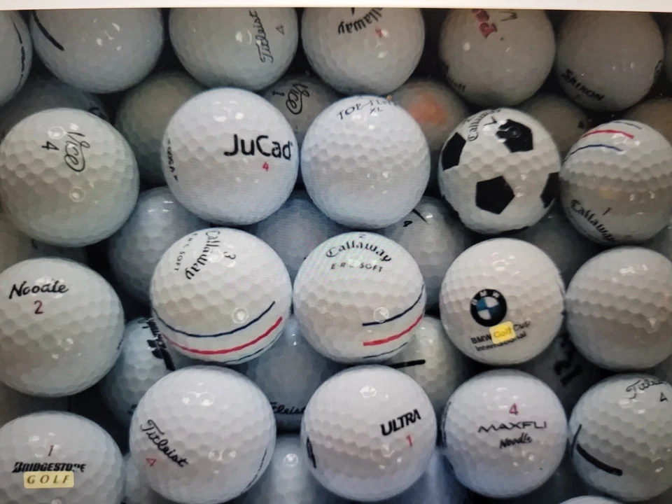 100  wenig Gebrauchte  Marken  Golfbälle. - Bild 1 von 1
