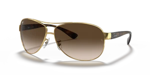Ray-Ban RB3386 Sonnenbrille Polished Gold/Gradient Brown 63 mm RB3386 001/13-63-13 - Bild 1 von 9
