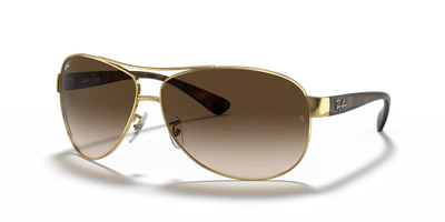 Ray-Ban RB3386 Sonnenbrille Polished Gold/Gradient Brown 63 mm RB3386 001/13-63-13 - Bild 1 von 4