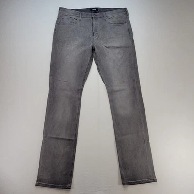 Paige Jeans Mens 36x34 Gray Federal Slim Straight Mid Rise Stretch Denim - Image 1 of 4