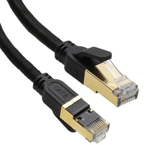 Netzjacke CAT8.1 Ethernet Internetkabel RJ45 SFTP abgeschirmt 40 Gbit/s POE LAN - Bild 1 von 13