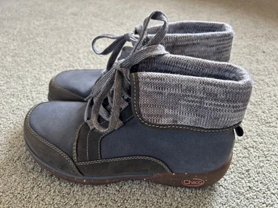 Chaco Barbary Gray Leather Suede Hiking Boots J106392 Women Size 9 - Image 1 of 4