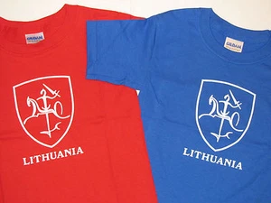 Lithuania Toddler Youth T-Shirt : VYTIS Emblem Lithuanian Knight Shield 2T 3T 4T - Picture 1 of 1