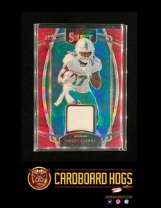 Jaylen Waddle - 2021 Select Rookie Swatch Relic Prizm RC #RSW-JWA Miami Dolphins - Picture 1 of 2
