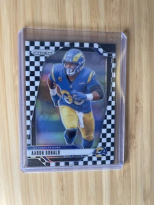 2024 Panini Prizm - Black & White Checker Prizm #172 Aaron Donald LA Rams SP - Bild 1 von 2