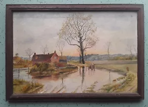 Kleine englische Landschaft 19. Jh. - Bild 1 von 4