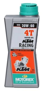 Aceite de motor Motorex KTM Racing 4T 20W/60 totalmente sintético 4 tiempos 1 litro - Imagen 1 de 1