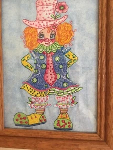 Cuadro payaso. Enmarcado, habitación infantil, decoración, regalo - Imagen 1 de 2