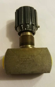 Flutec / Hydac Hydraulic Inline Needle Valve 705022 5000PSI Max with SAE 4 Ports - Picture 1 of 3