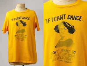 Camiseta de algodón feminista radical Emma Goldman años 70 - Imagen 1 de 5