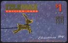 Noël 1994 Rudolph The Rednose Renne (Dernière Carte En Puzzle) Téléphone Carte
