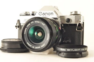 Canon AE-1 35mm SLR Film Camera w/ New FD 24mm f/2.8 From Japan #983 - Picture 1 of 11