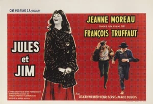 Jules et Jim Belgian Filmplakat movie poster - Foto 1 di 3