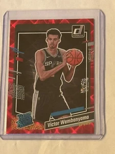 2023-24 Donruss International Rated Rookie Victor Wembanyama #220 RC Red Holo - Foto 1 di 2