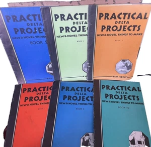 Practical Delta Projects Lot of 6 Books Vtg Woodworking 1930's Delta Mfg Co - Picture 1 of 7