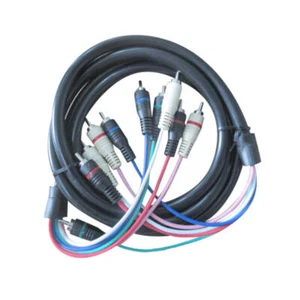 Steren 6ft 5-RCA Component Video Black Cable for High-Definition Home Theater (R - Picture 1 of 1