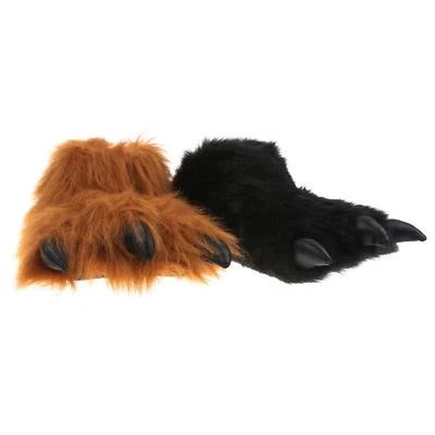 Monster Kralle Tier Hausschuhe Pantoffel Schlappen Plüsch Damen Herren - Bild 1 von 3