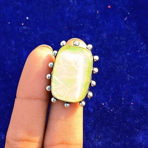 Australian Triplet opal Gemstone 925 Sterling Silver Plated Jewelry Ring Size 8 - Picture 1 of 5