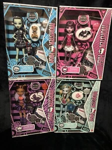 NEW Monster High Booriginal Creeproduction Draculaura Clawdeen Lagoona & Frankie - Picture 1 of 5