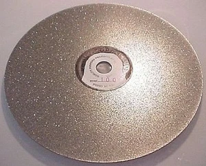 8"" Diamant flache Runde 100 Netz lapidares Werkzeug 1/2"" Dorne - Bild 1 von 1