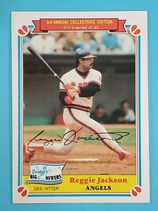 1983 Topps Drake's Big Hitters Reggie Jackson California Angels #12 ⚾ - Picture 1 of 2