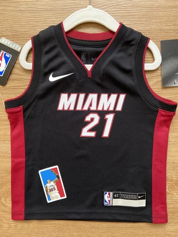 Hassan Whiteside Size 4T Miami Heat NBA Toddler Jersey Nike Boys Black NWT Wade Cover