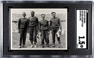 1936 Pet Cremer Olympia #12 Jesse Owens Team USA Rookie Card RC SGC 1.5 Iconic! - Picture 1 of 2