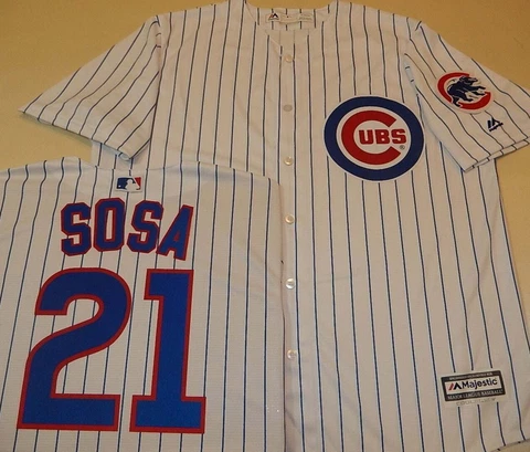 30225 Mens Majestic CHICAGO CUBS SEWN Cool Base Baseball JERSEY All Sizes Cover