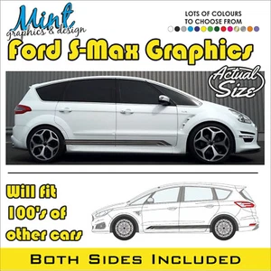 FORD S-MAX GALAXY Side Stripes ST Titanium Decals Stickers Graphics NO P&P 016 - Picture 1 of 4