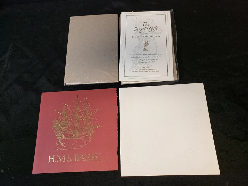 James C. Christensen Signed Inscribed Original Sketches & 24 Angel's Gift Prints - Image 1 of 4