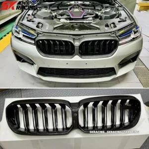 Real Carbon Fiber Durable Front Grille Grill Kit Fits BMW 5 Series M5 F90 21-23 - Picture 1 of 16