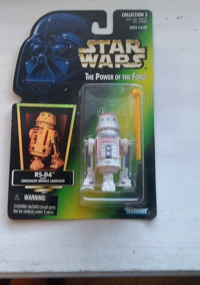 NEW STAR WARS THE POWER OF THE FORCE R5-D4 DROID RED CARD FIGURE KENNER 1996 - Image 1 of 1