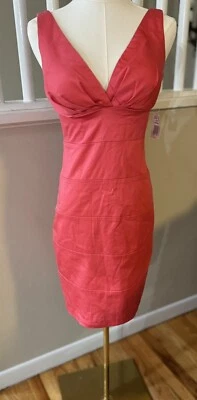 B Smart Women’s Dress Sz 4 Coral Color  - Image 1 of 3